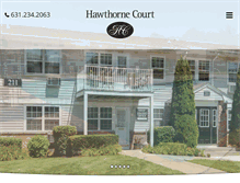 Tablet Screenshot of hawthornecourtny.com